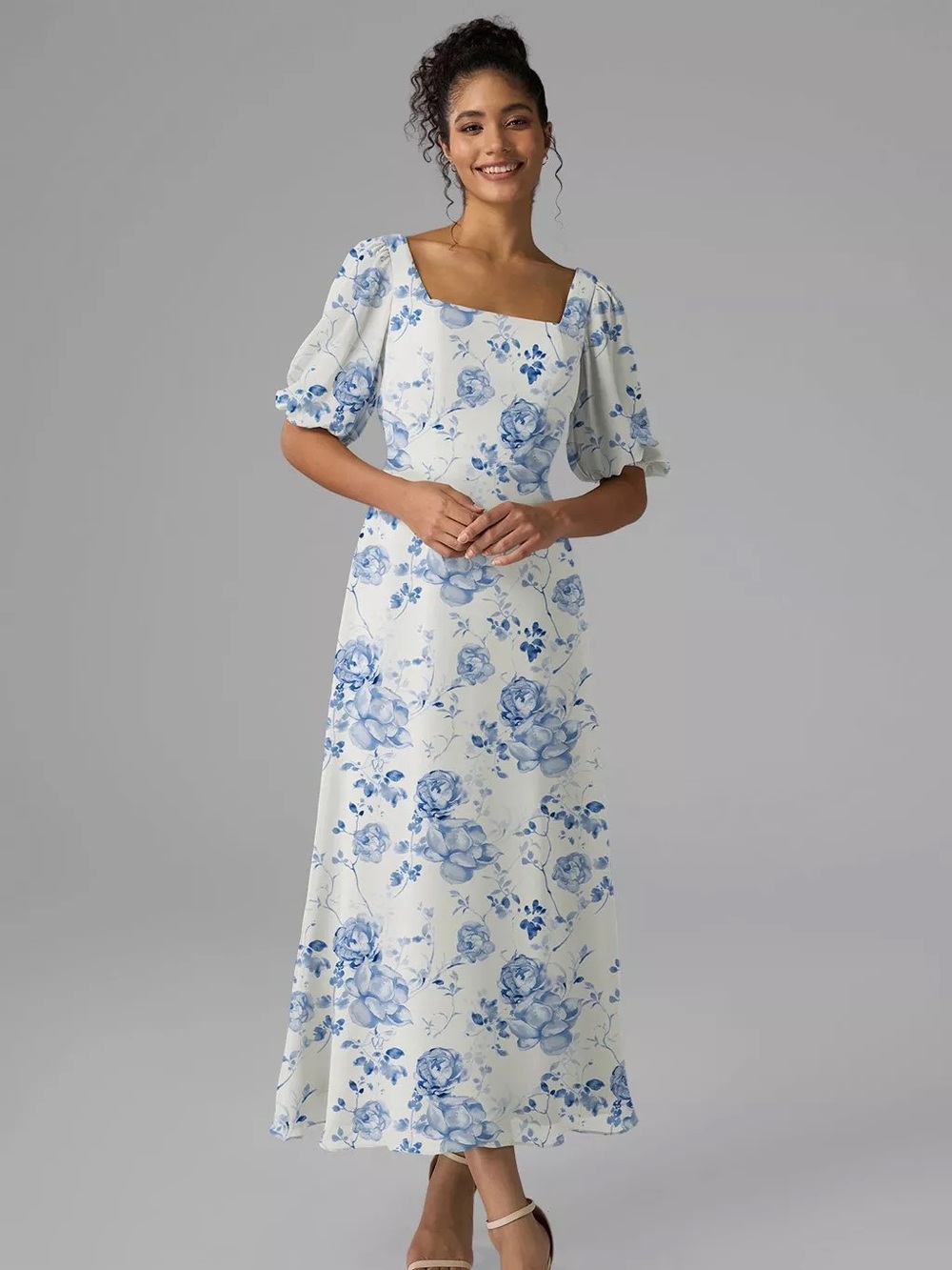 AW ROWAN DRESS
Chiffon Blue Botanical Floral